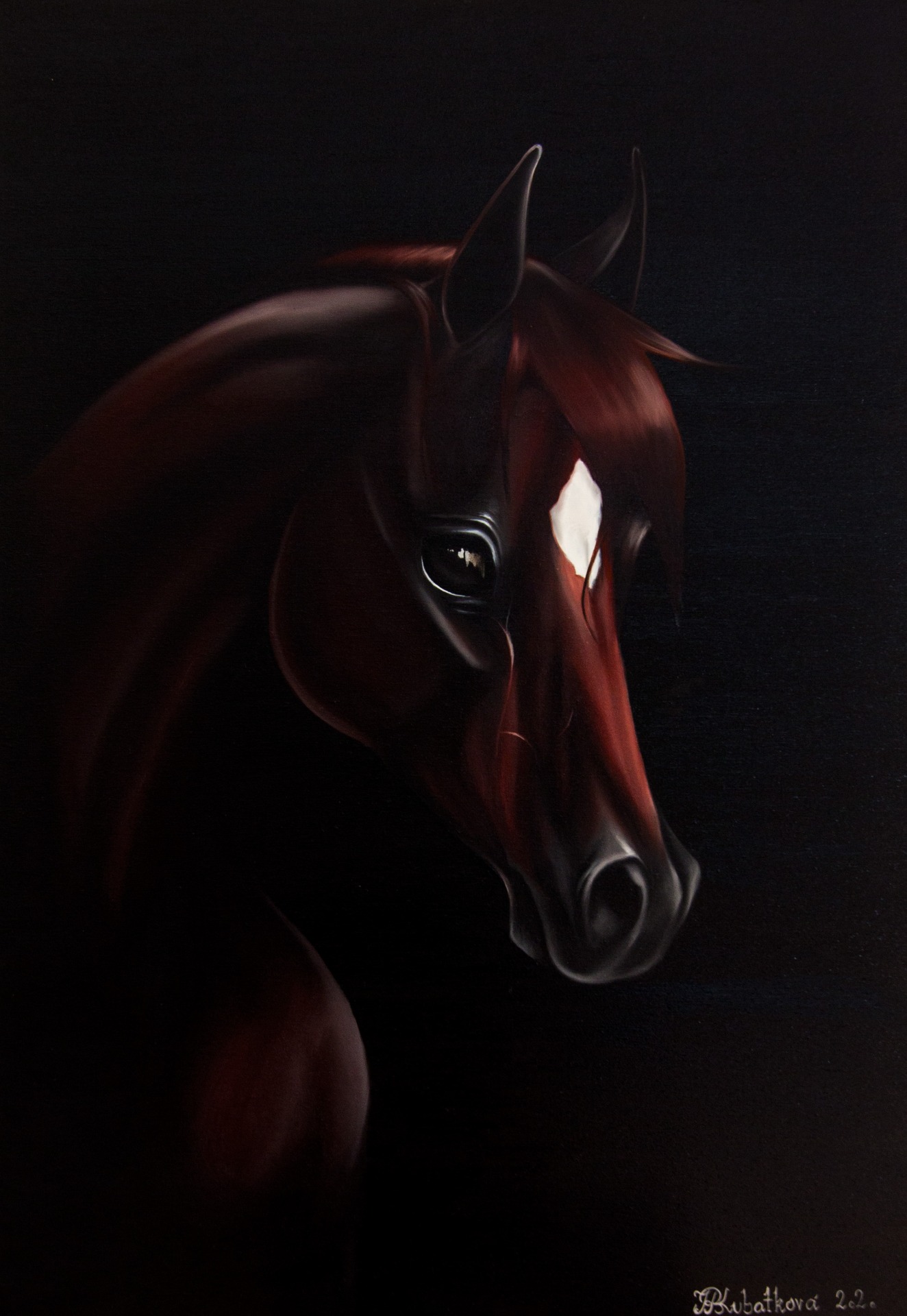 Impala horse painting